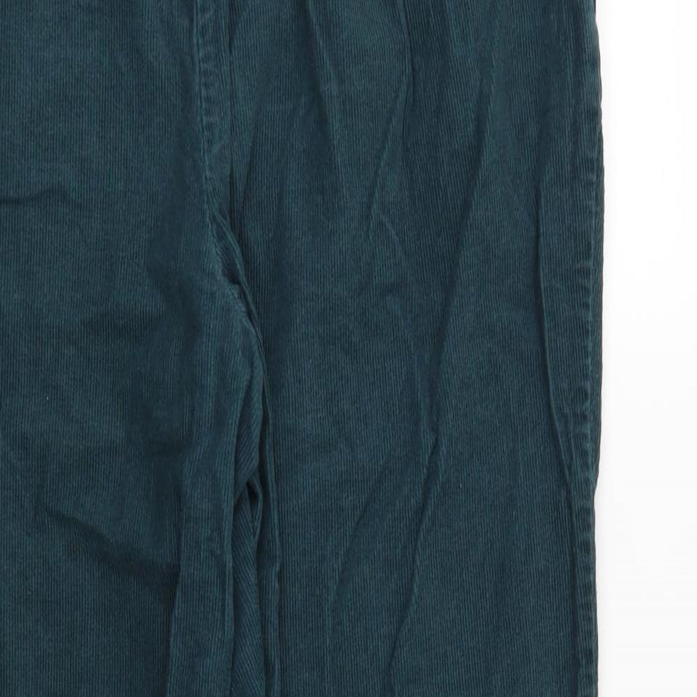 EWM Womens Green Straight Jeans Size 14 L26 in