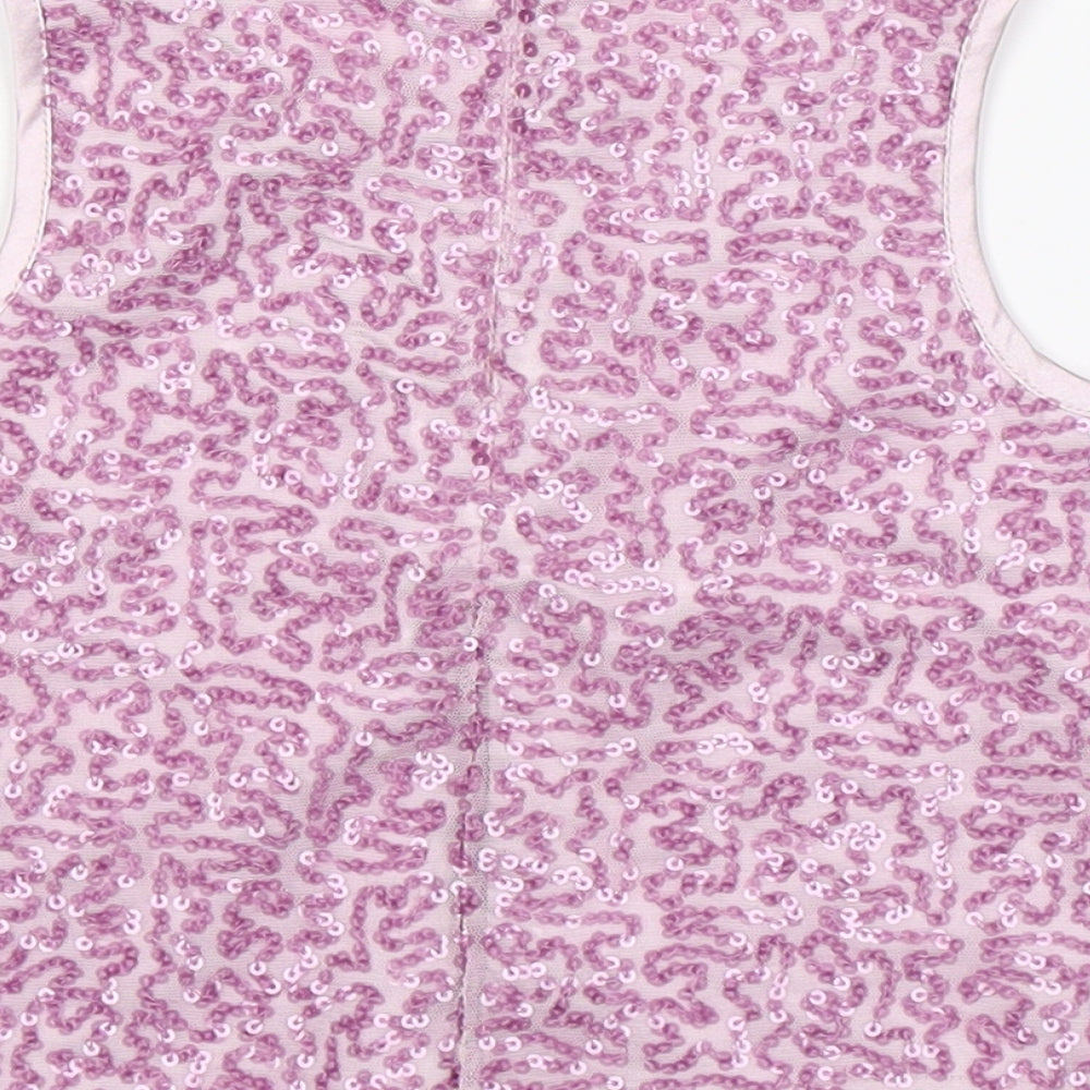 Marks & Spencer Girls Pink Basic T-Shirt Size 4-5 Years