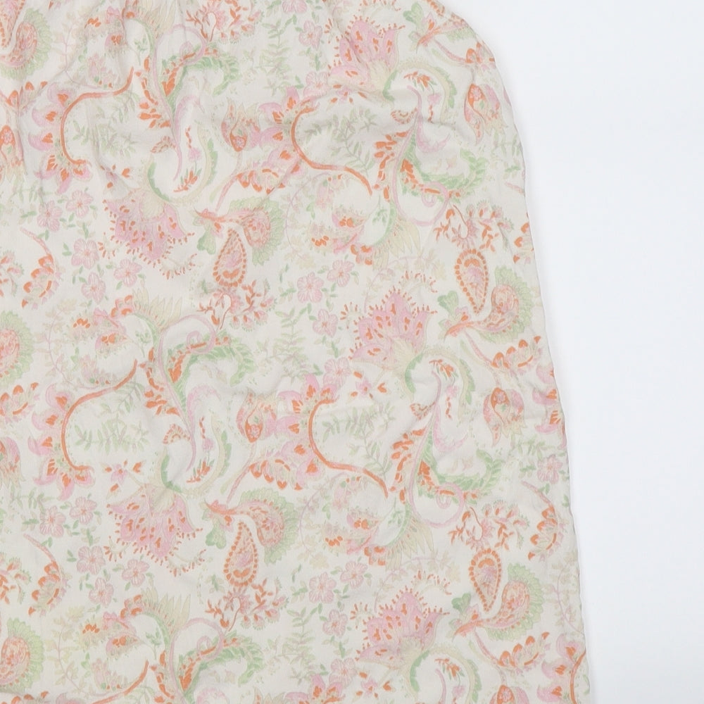 NEXT Girls White Floral Tank Dress Size 12 Years
