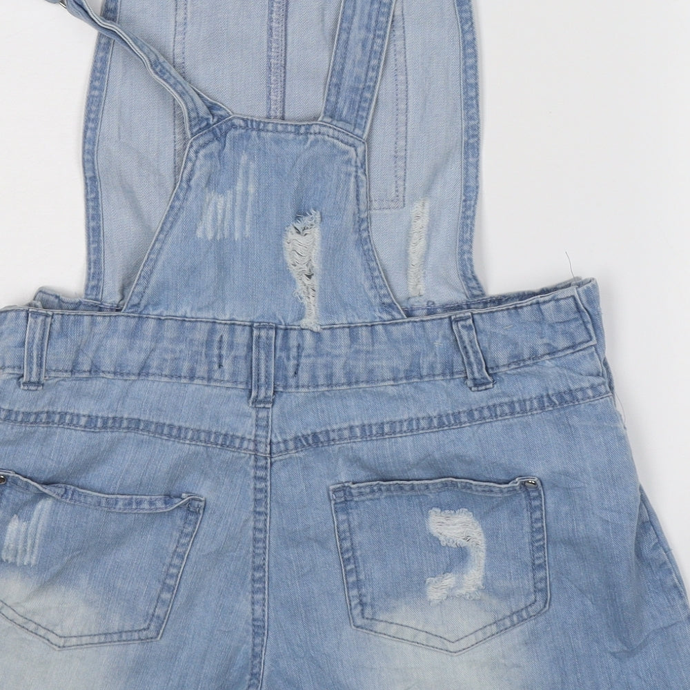 Select Womens Blue Denim Dungaree One-Piece Size 8 L3 in