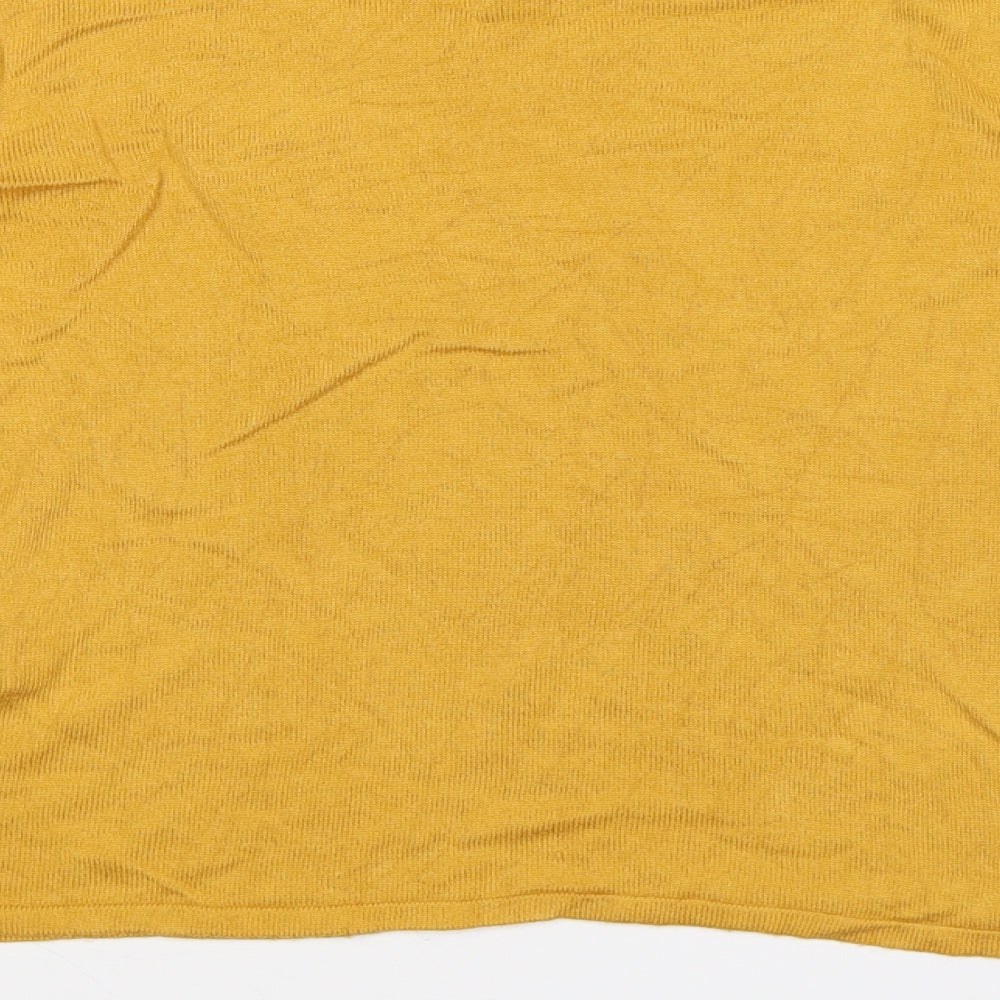 New Look Womens Yellow Knit Pullover Jumper Size 8