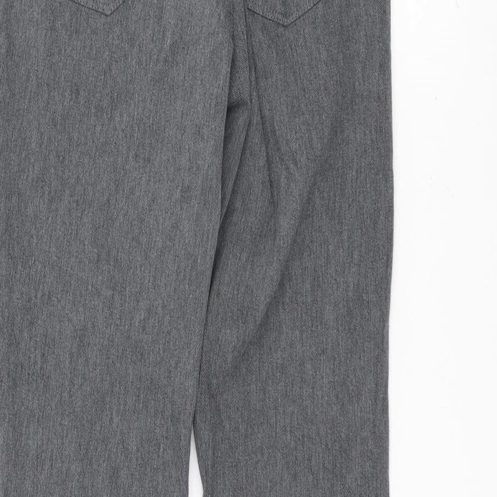 uni Womens Grey Trousers Size M L28 in
