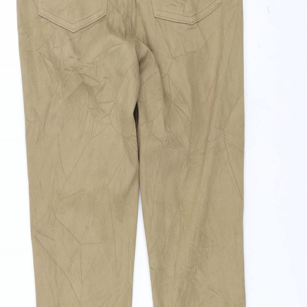 uni Mens Brown Skinny Jeans Size S L28 in