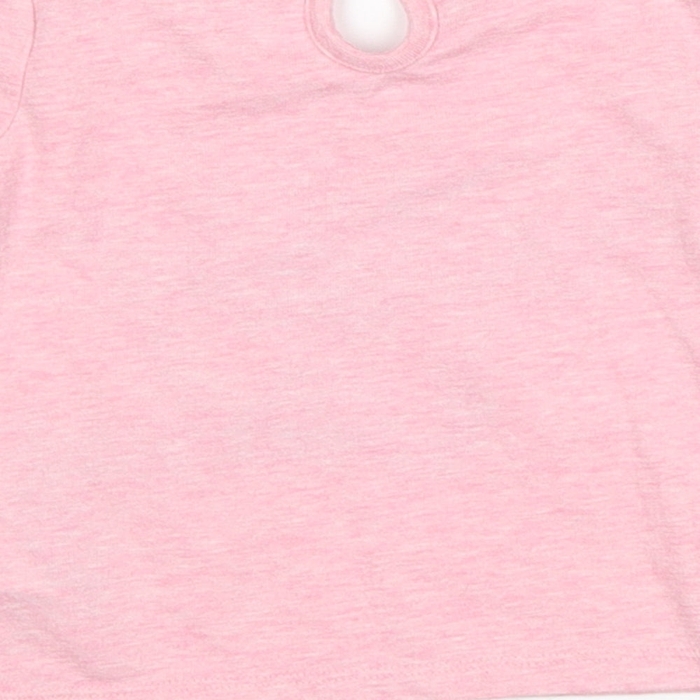 F&F Girls Pink Basic T-Shirt Size 9-12 Months - little lady