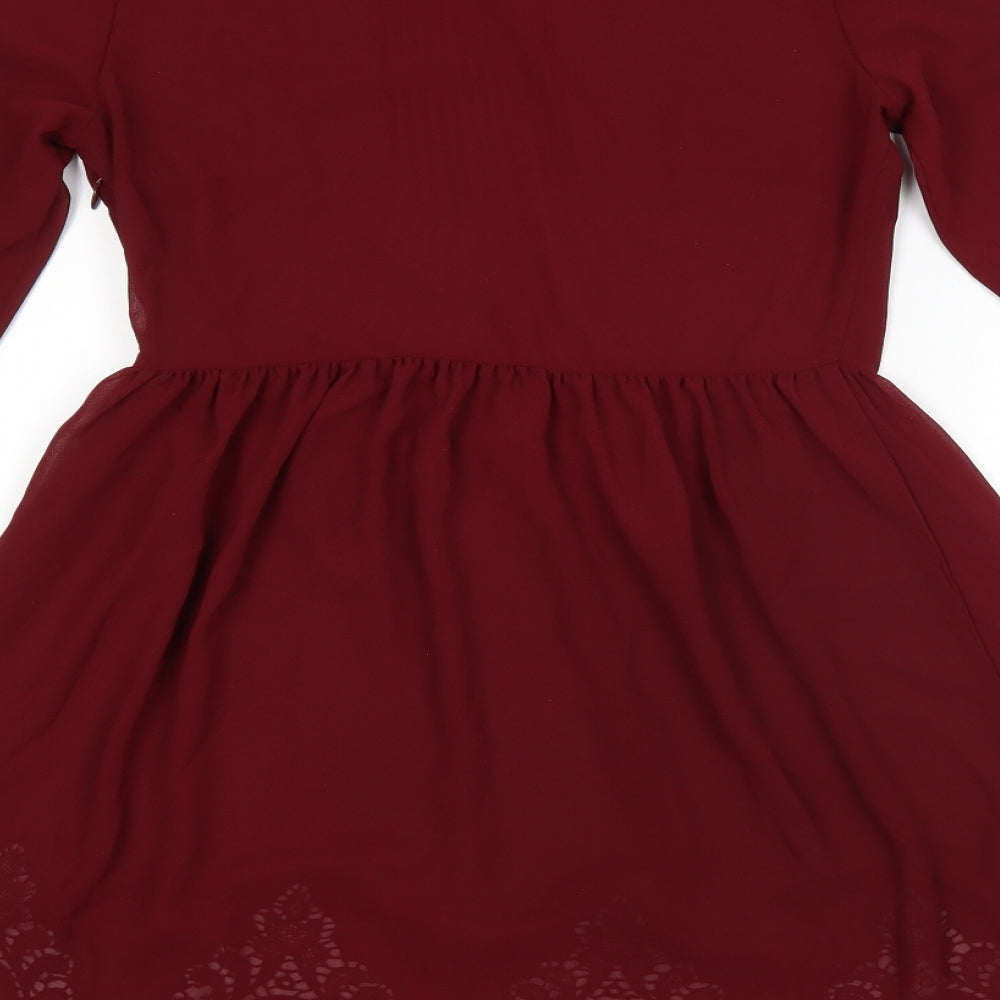 H&M Womens Red Shift Size 6