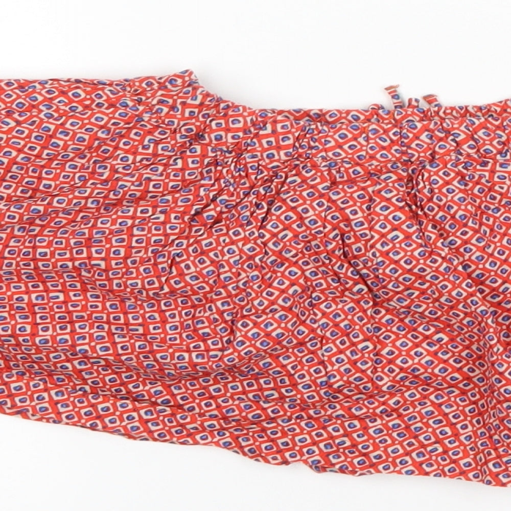 NEXT Girls Red Geometric A-Line Skirt Size 9-12 Months