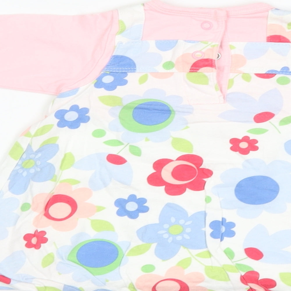 Marks & Spencer Girls White Floral A-Line Size 3-6 Months