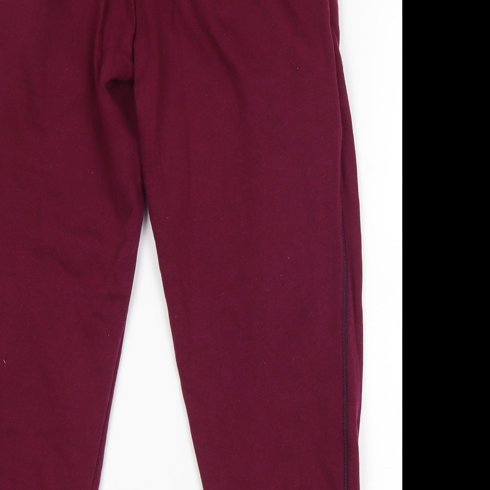 Debenhams Womens Purple Jogger Trousers Size 8 L23 in