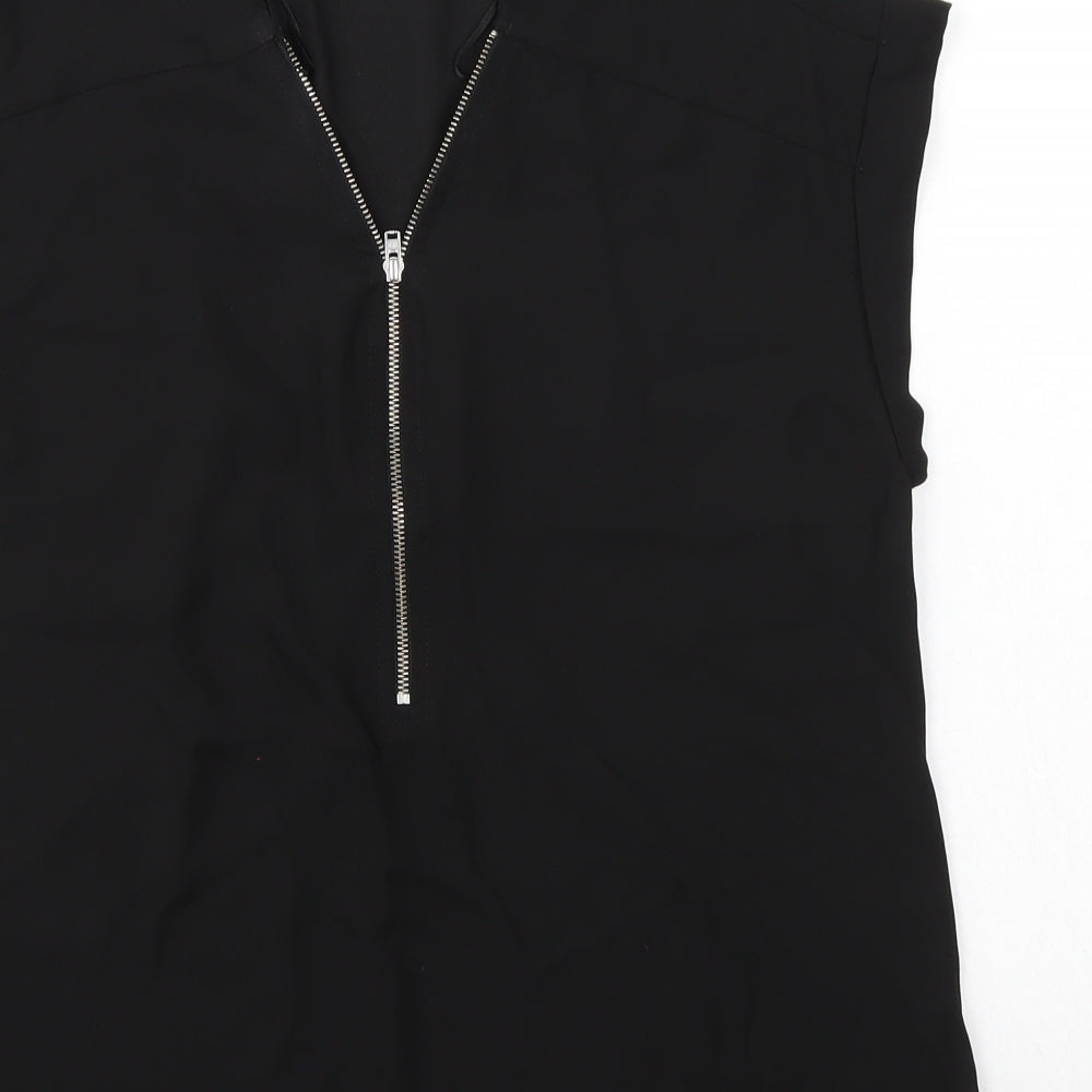 Papaya Womens Black Basic Tank Size 10