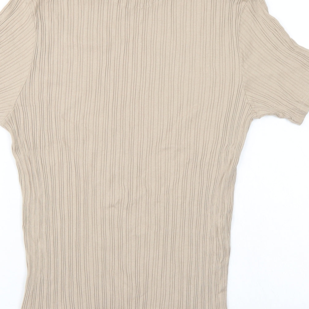 Brave Soul Womens Brown Tunic Blouse Size L