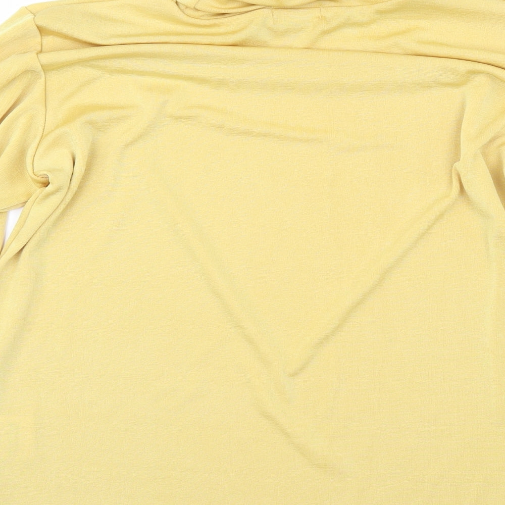 FABRIZIO Womens Yellow Pullover Jumper Size L