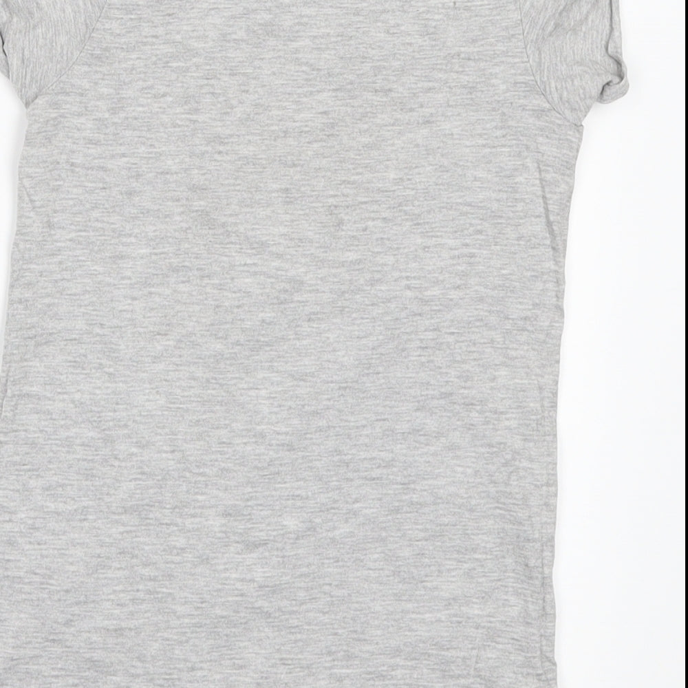 NEXT Girls Grey Basic T-Shirt Size 4 Years - corgie