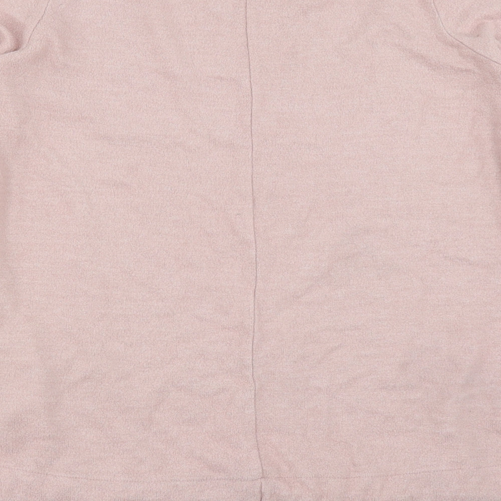 NEXT Womens Pink Pullover Jumper Size 10 - tie side detail