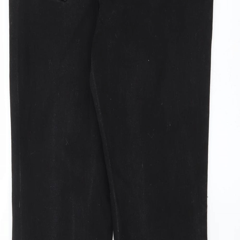Matalan Womens Black Denim Skinny Jeans Size 8 L28 in - distressed