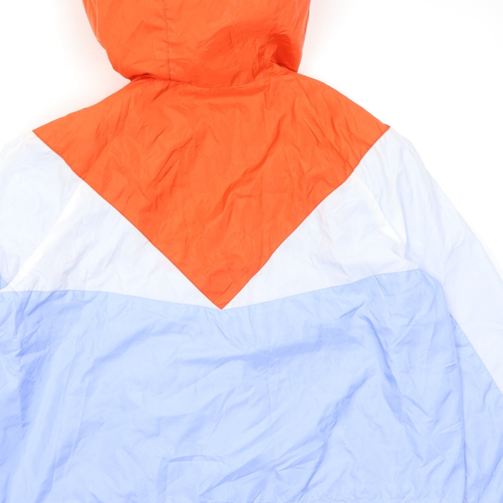 Divided Womens Blue Rain Coat Jacket Size 14