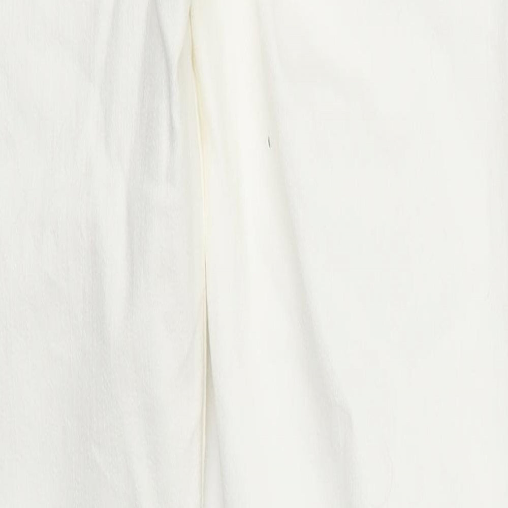 Preworn Womens White Denim Skinny Jeans Size 27 in L28 in