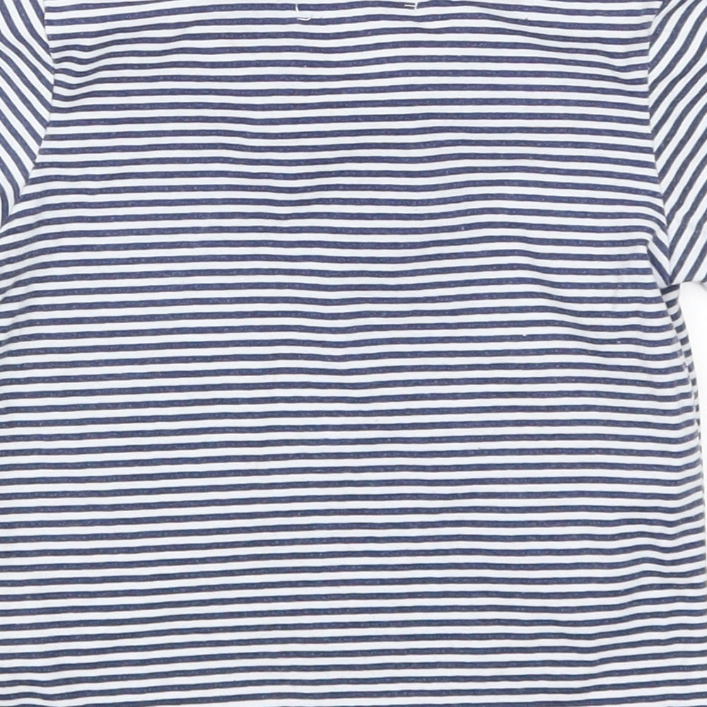Lee Cooper Boys Blue Striped Basic Polo Size 12-18 Months