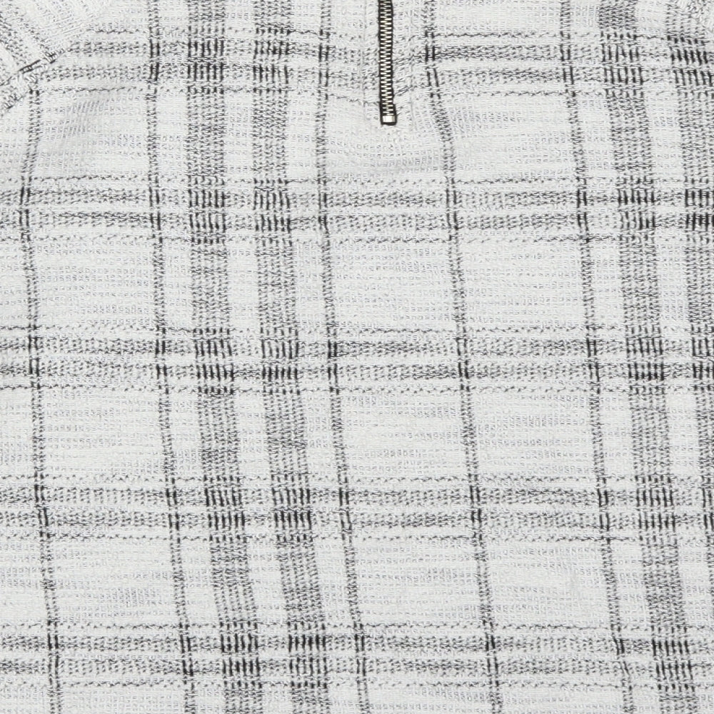 Atmosphere Womens Grey Check Pullover Jumper Size 16