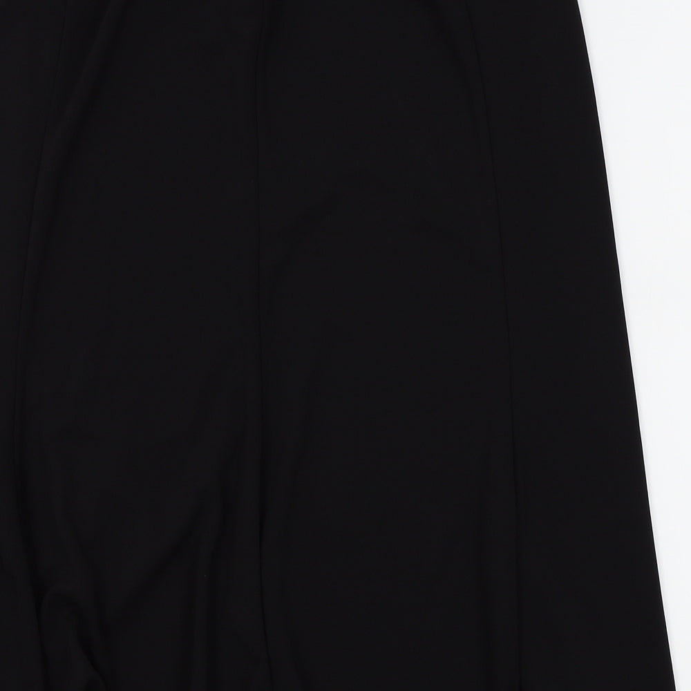 Preworn Womens Black Pleated Skirt Size 30 in