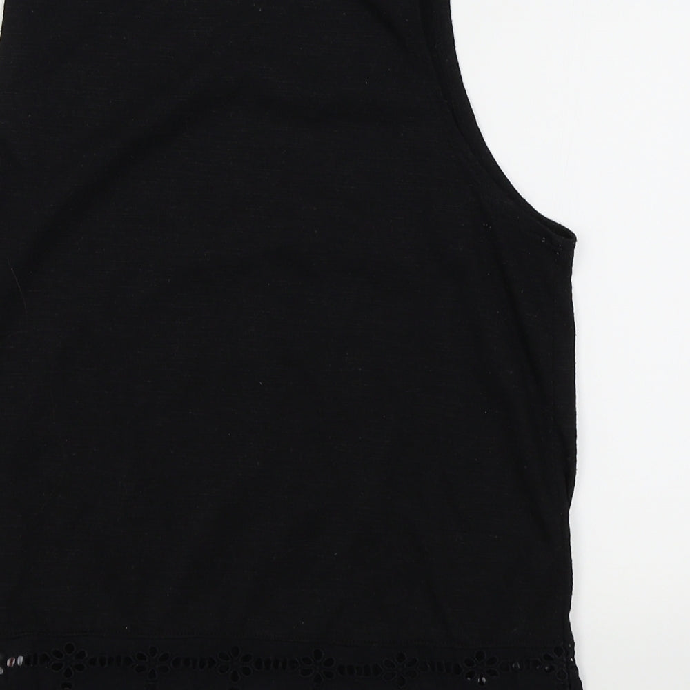 New Look Womens Black Basic Tank Size 8