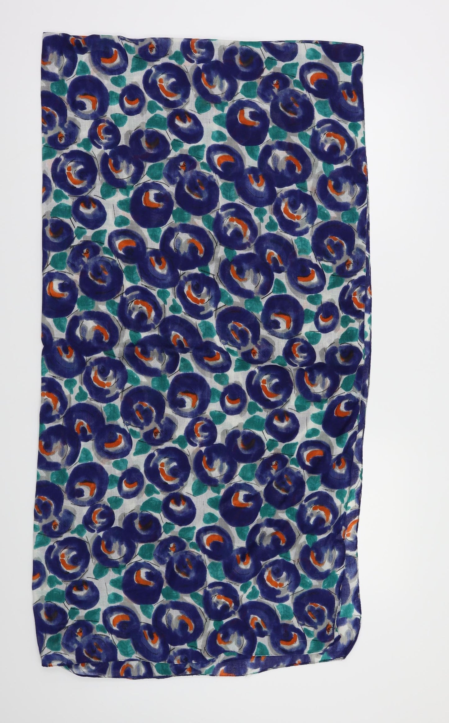 Preworn Womens Blue Polka Dot Scarf