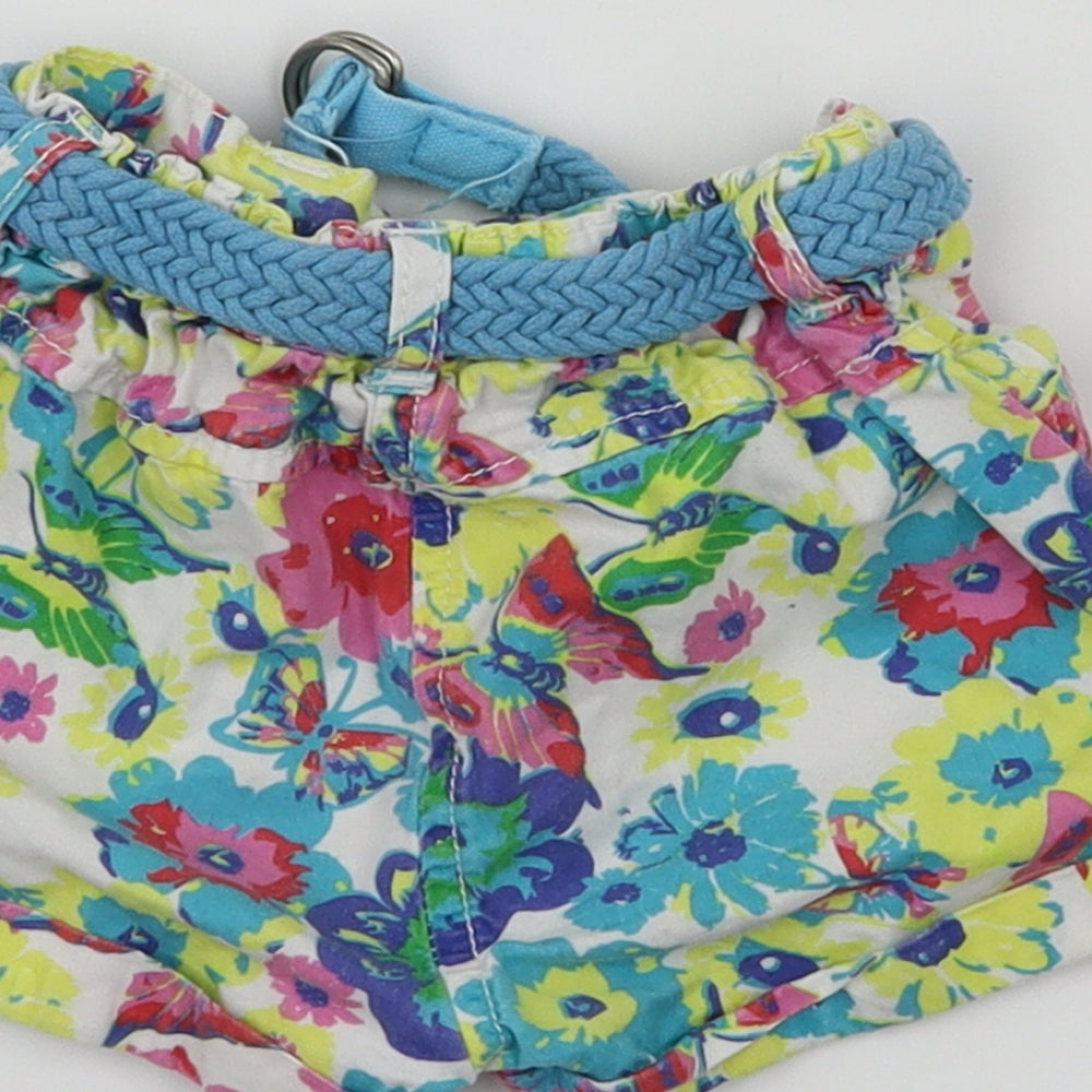 Matalan Girls Multicoloured Floral Capri Trousers Size 12-18 Months