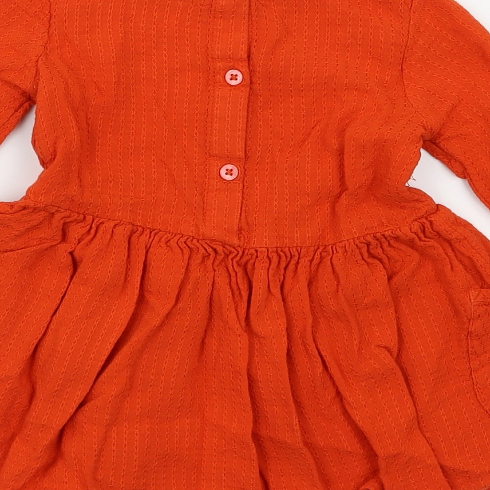 next Girls Orange Fit & Flare Size 6-9 Months