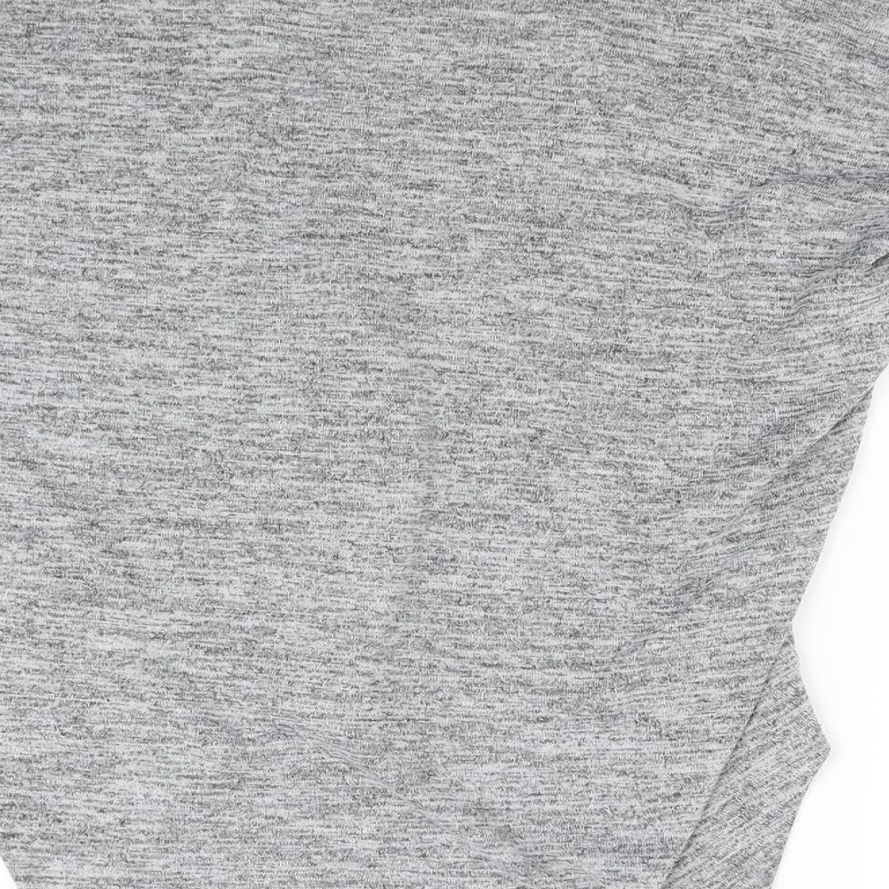 New Look Womens Grey Knit Pullover Jumper Size S - Open Shoulders