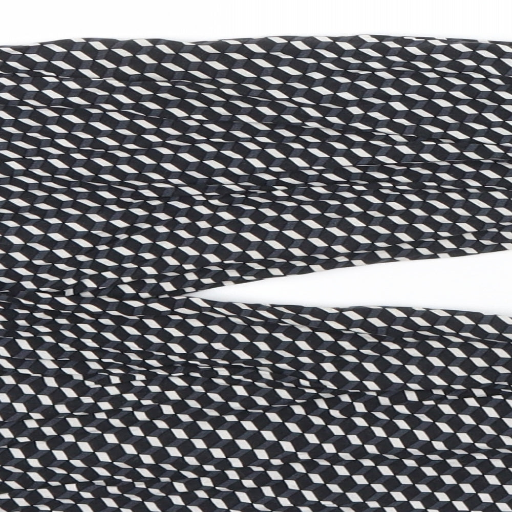 Be Beau Womens Black Geometric Trousers Size 10 L29 in - zips on legs