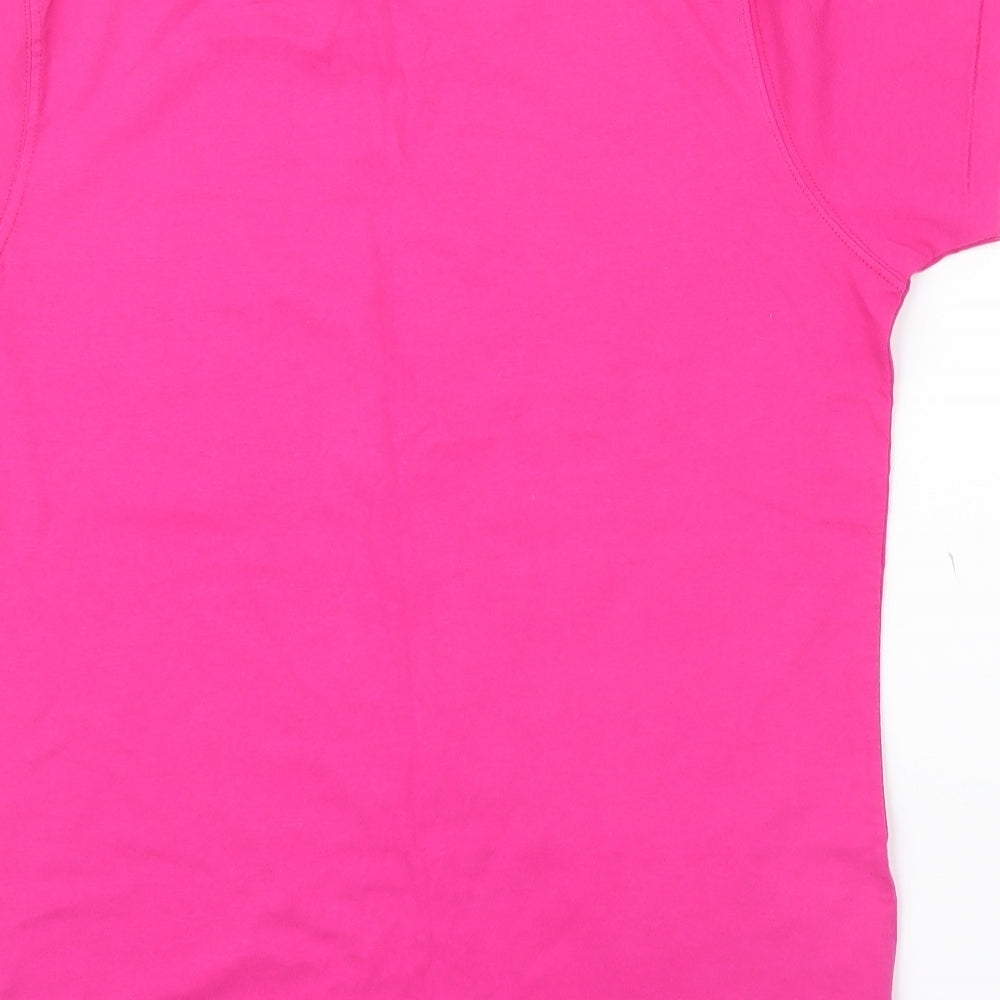 Continental Womens Pink Colourblock Basic T-Shirt Size L - im a show girl
