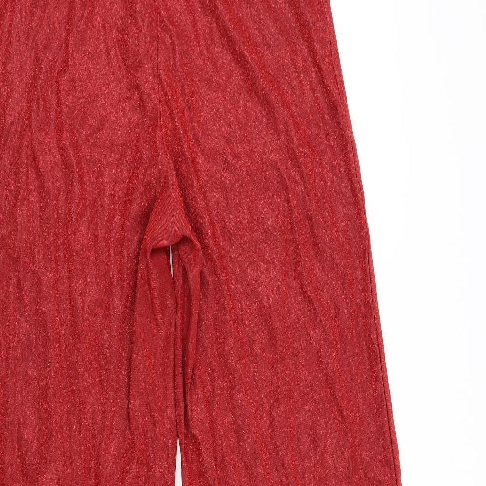 Cherry Koko Womens Red Trousers Size L L32.5 in