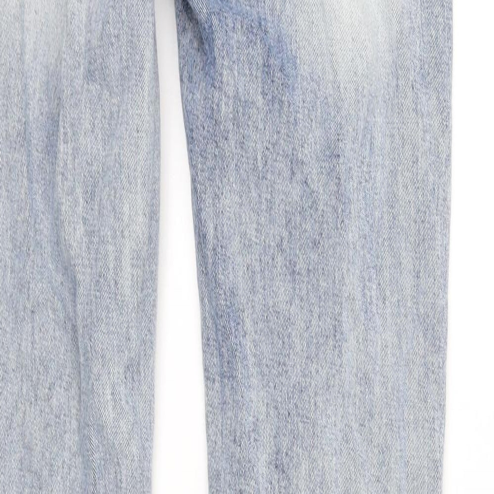 Blonde + Blonde Womens Blue Straight Jeans Size 10 L33 in