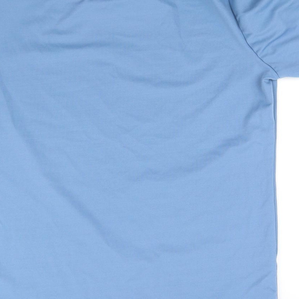 Boohoo Womens Blue Basic T-Shirt Size M