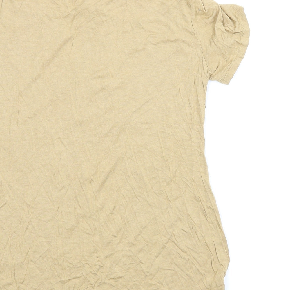 Select Womens Beige Basic Blouse Size 12