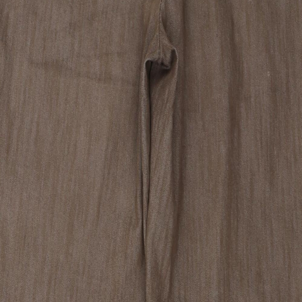 Lebek Womens Brown Trousers Size 18 L26 in