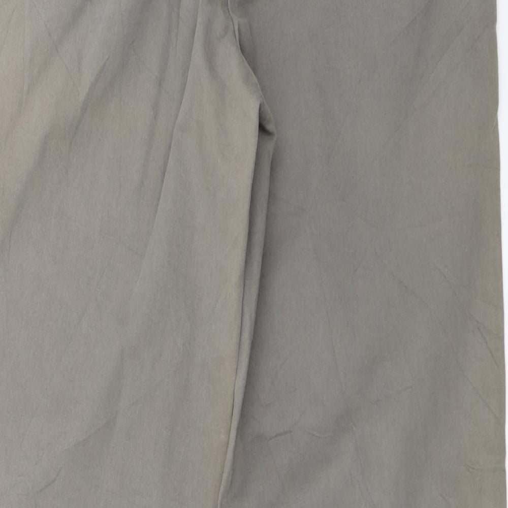 Navy blue Womens Grey Trousers Size 12 L26 in