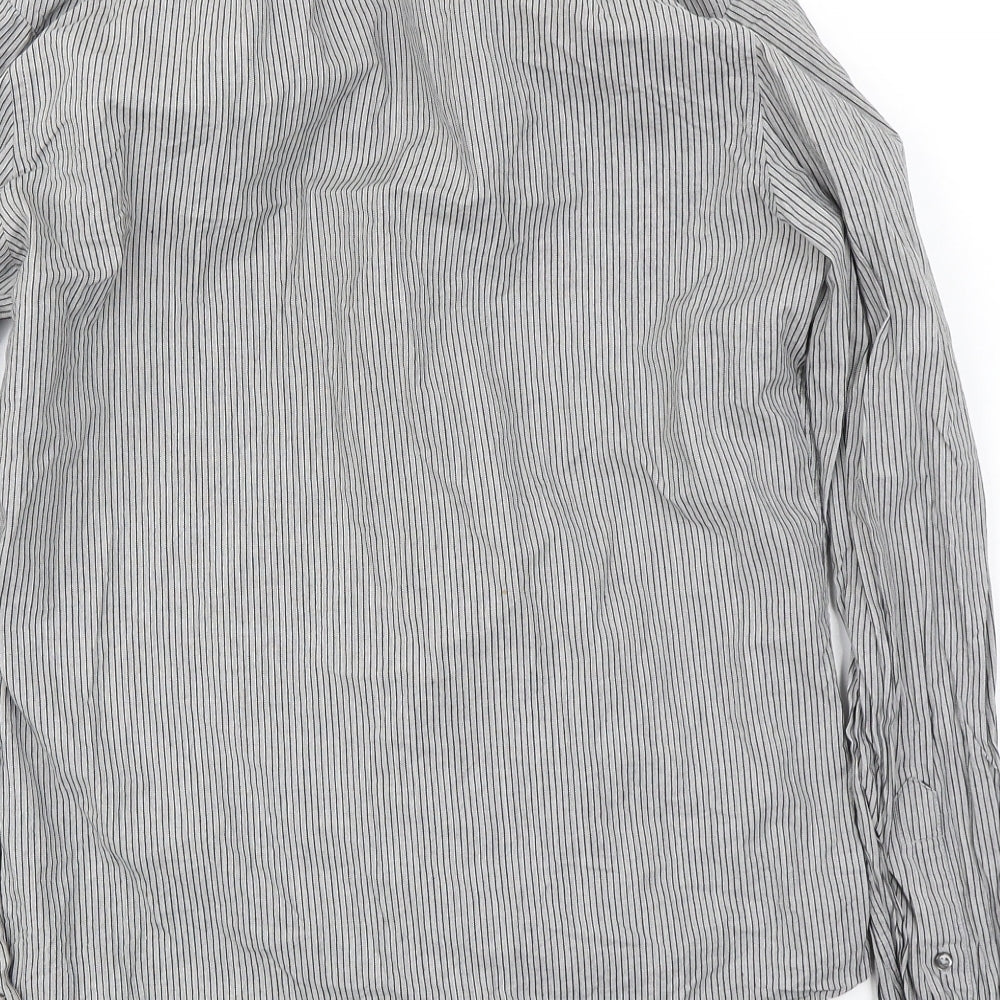 NEXT Mens Grey Button-Up Size M