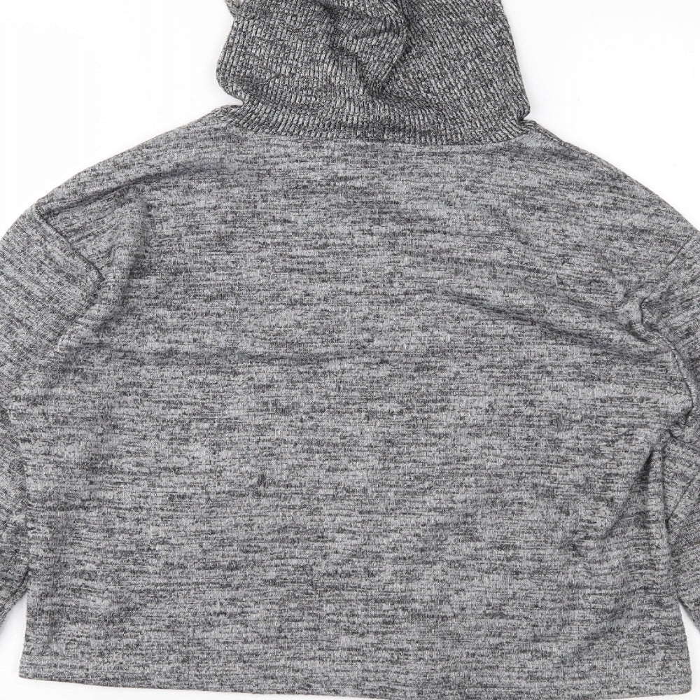 Primark Womens Grey Pullover Hoodie Size S