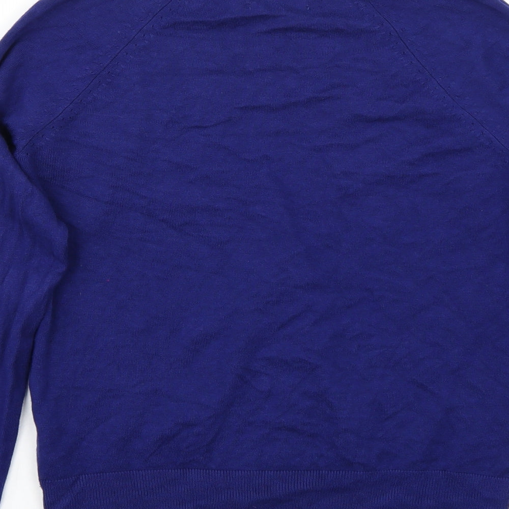 Newlok Womens Blue Cardigan Jumper Size 10