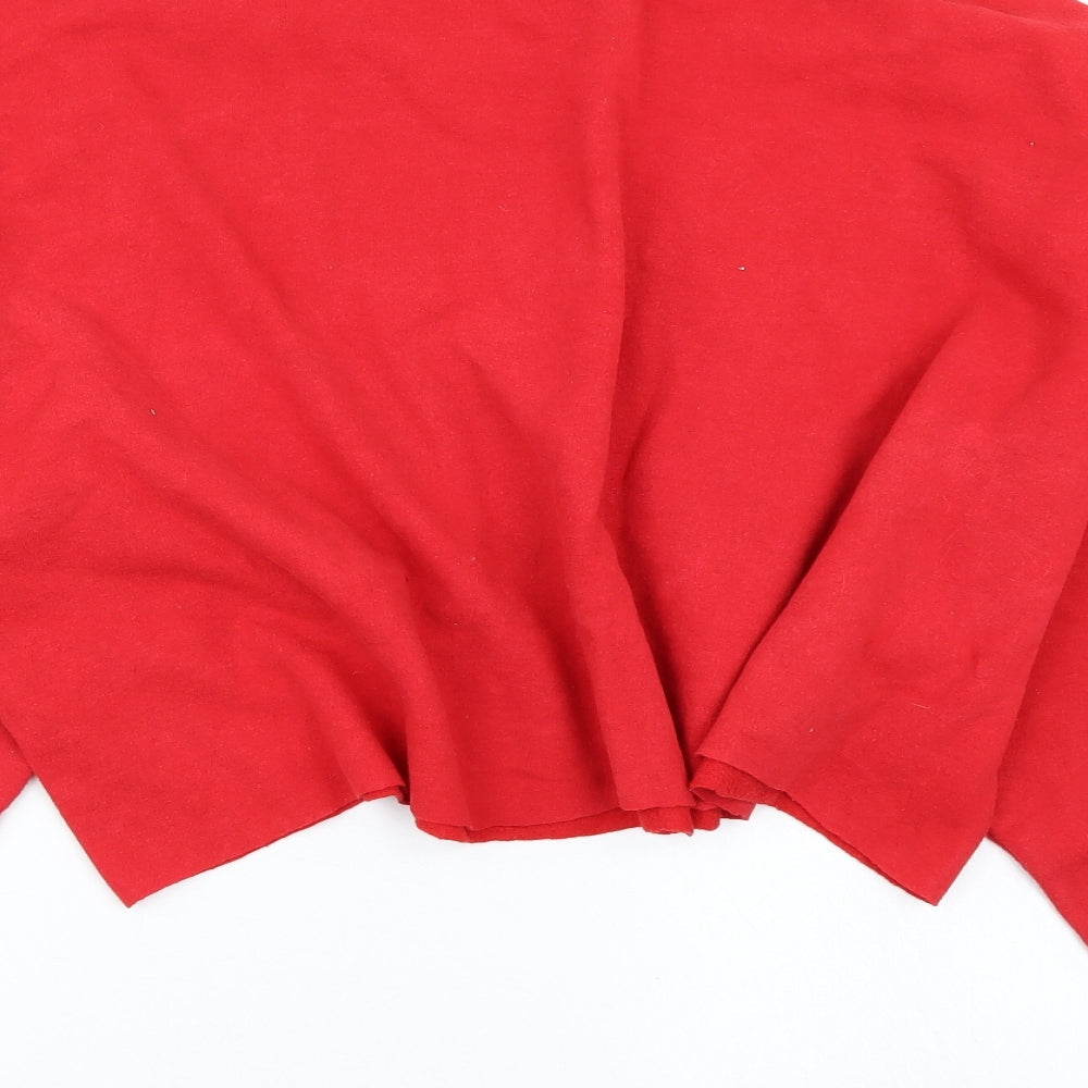 Boohoo Mens Red Pullover Jumper Size XL