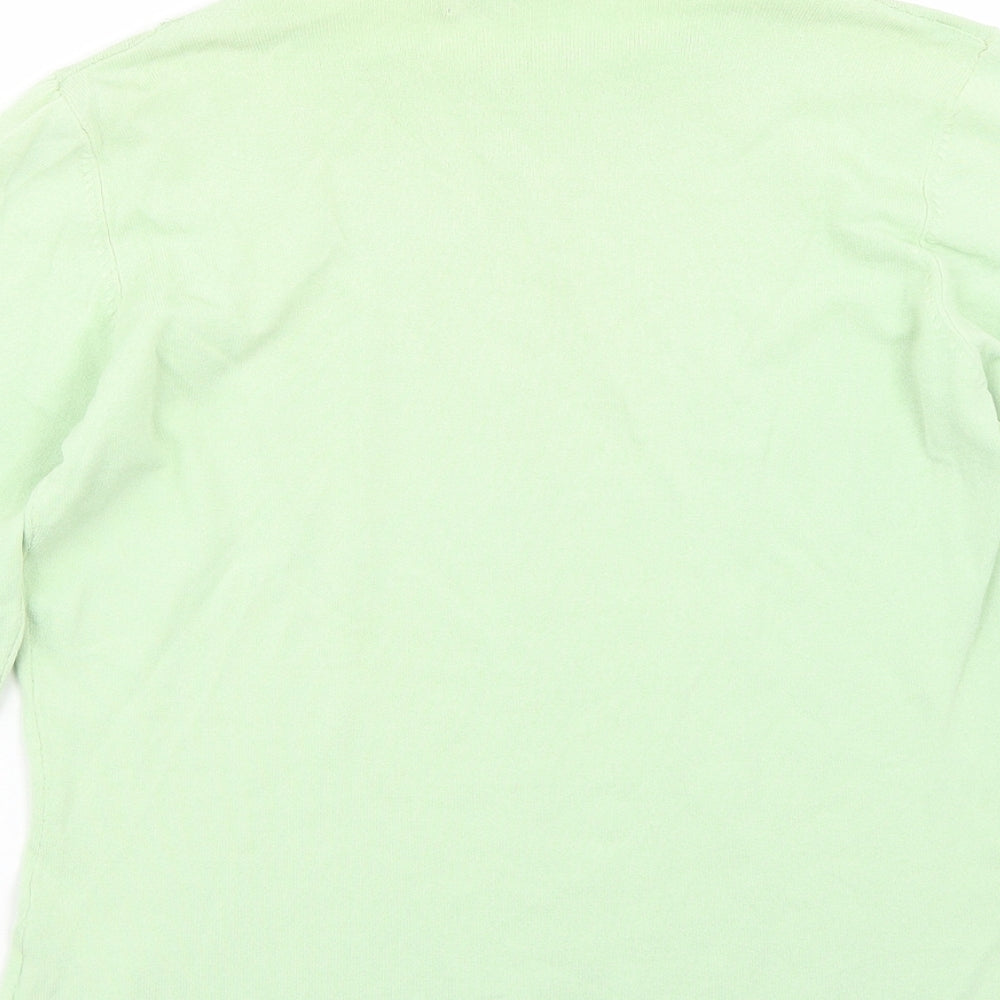 Karen Scott Womens Green Basic T-Shirt Size S