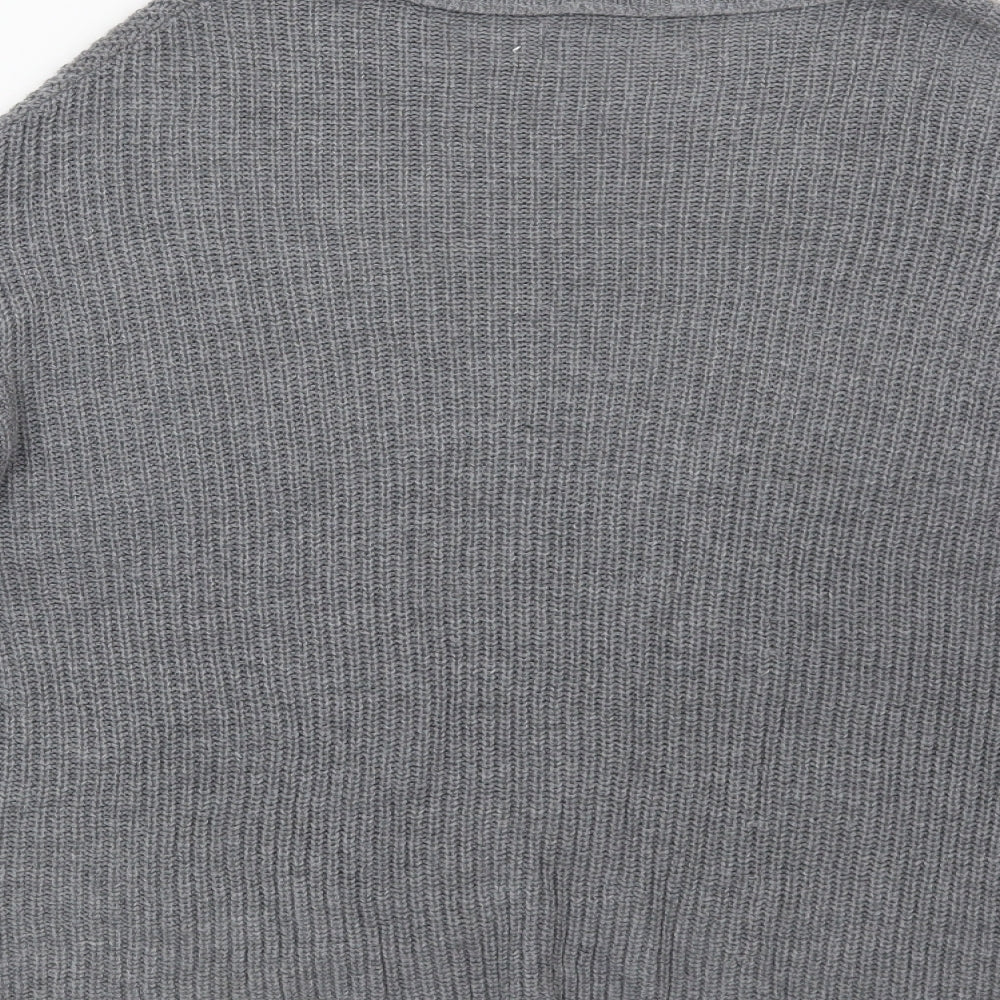 Pull&Bear Womens Grey Pullover Jumper Size S