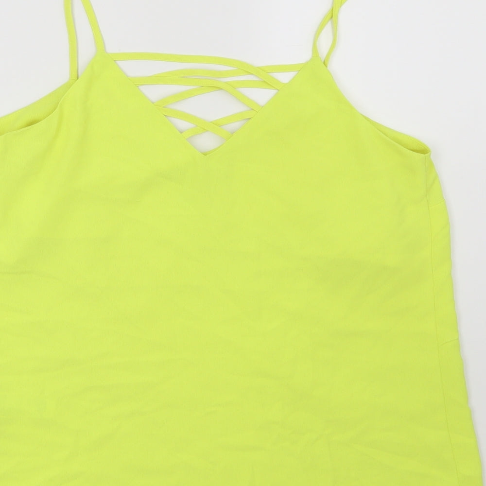 New Look Womens Yellow Basic Blouse Size 8