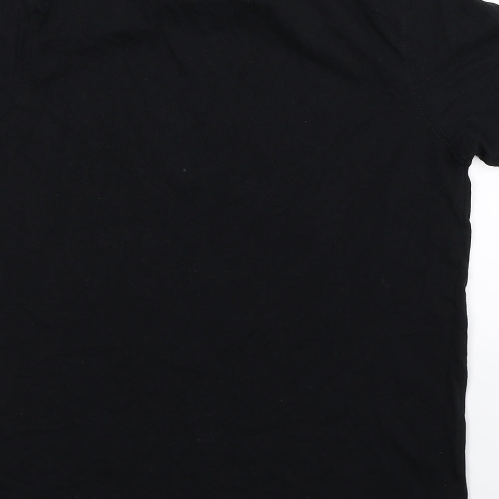 Preworn Boys Black Basic T-Shirt Size M