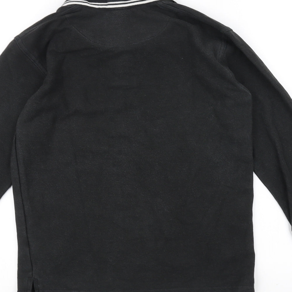 Preworn Boys Black Basic T-Shirt Size M