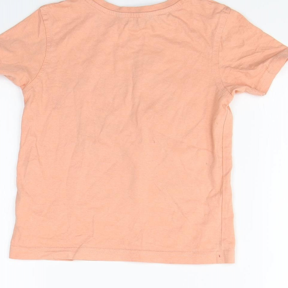 George Boys Orange Basic T-Shirt Size 4 Years