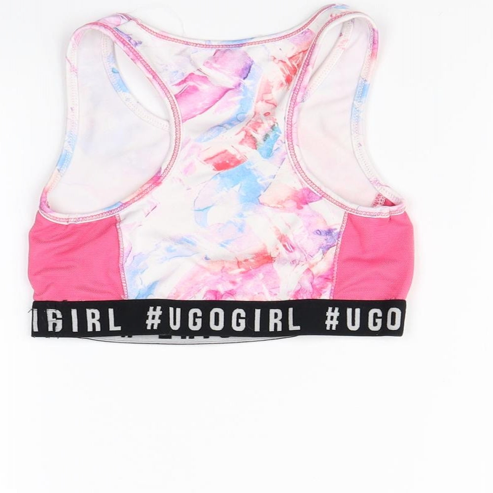 Minoti Girls Pink Cropped Tank Size 7 Years