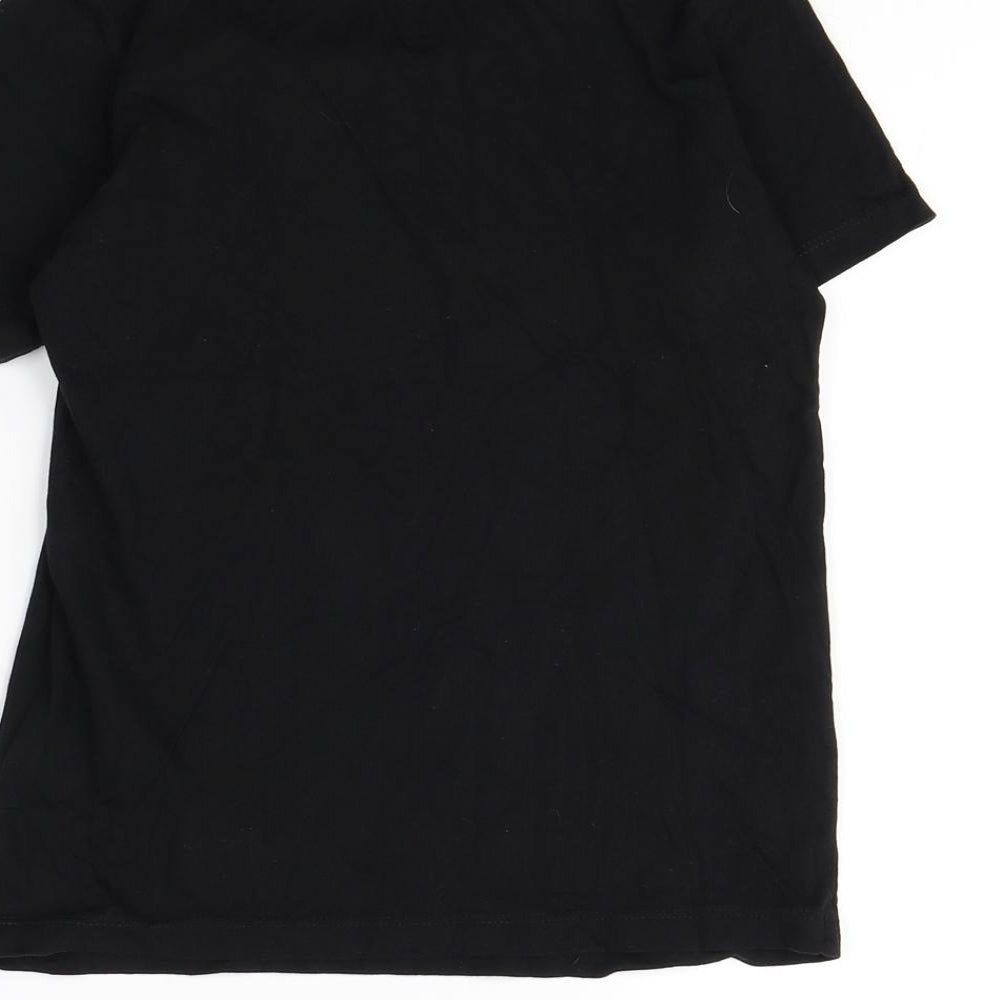 Preworn Boys Black Basic T-Shirt Size 8 Years