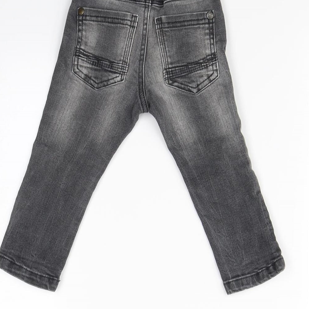 Next Boys Black Straight Jeans Size 9 Months