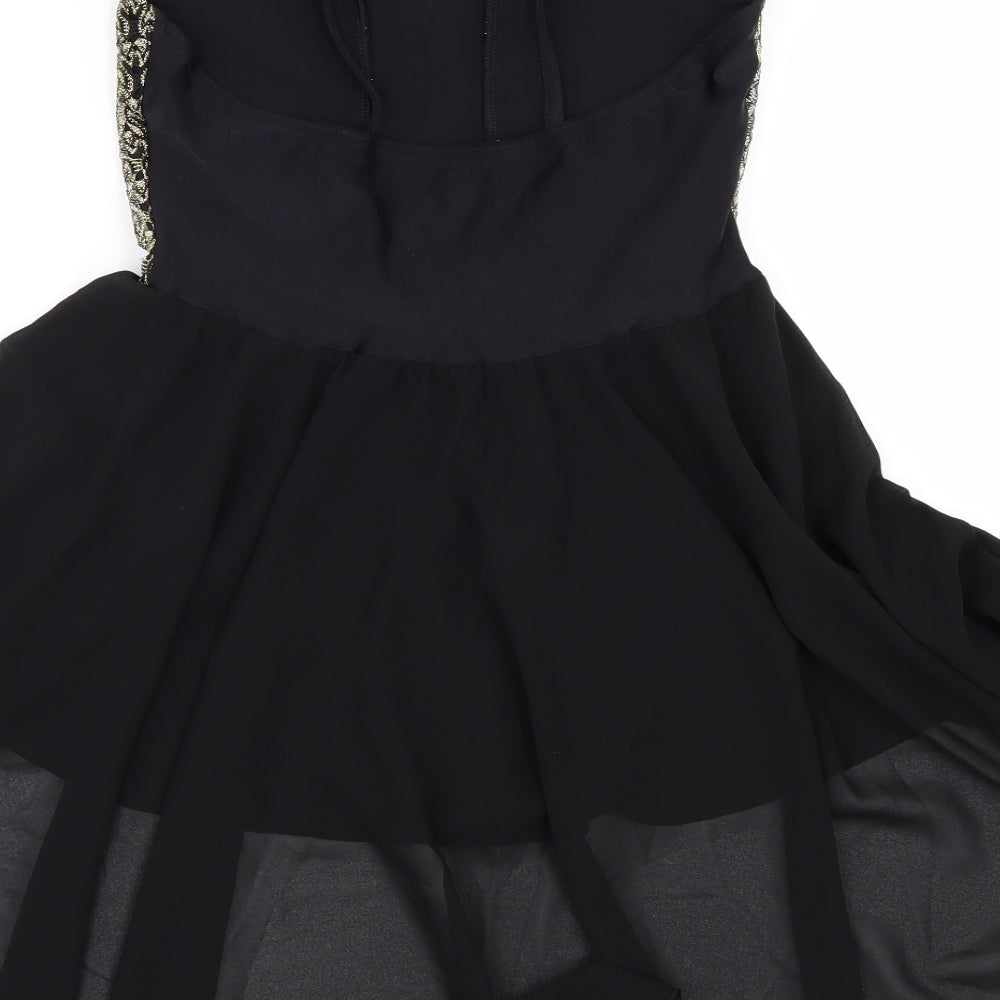 Danse Dezines Girls Black Bodysuit One-Piece Size M - dancewear